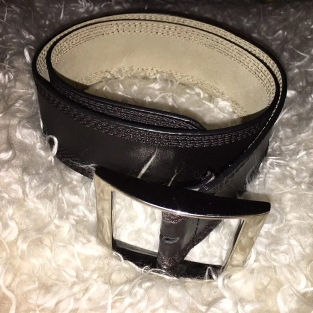Stitch Saddle Leather Belt 2.5